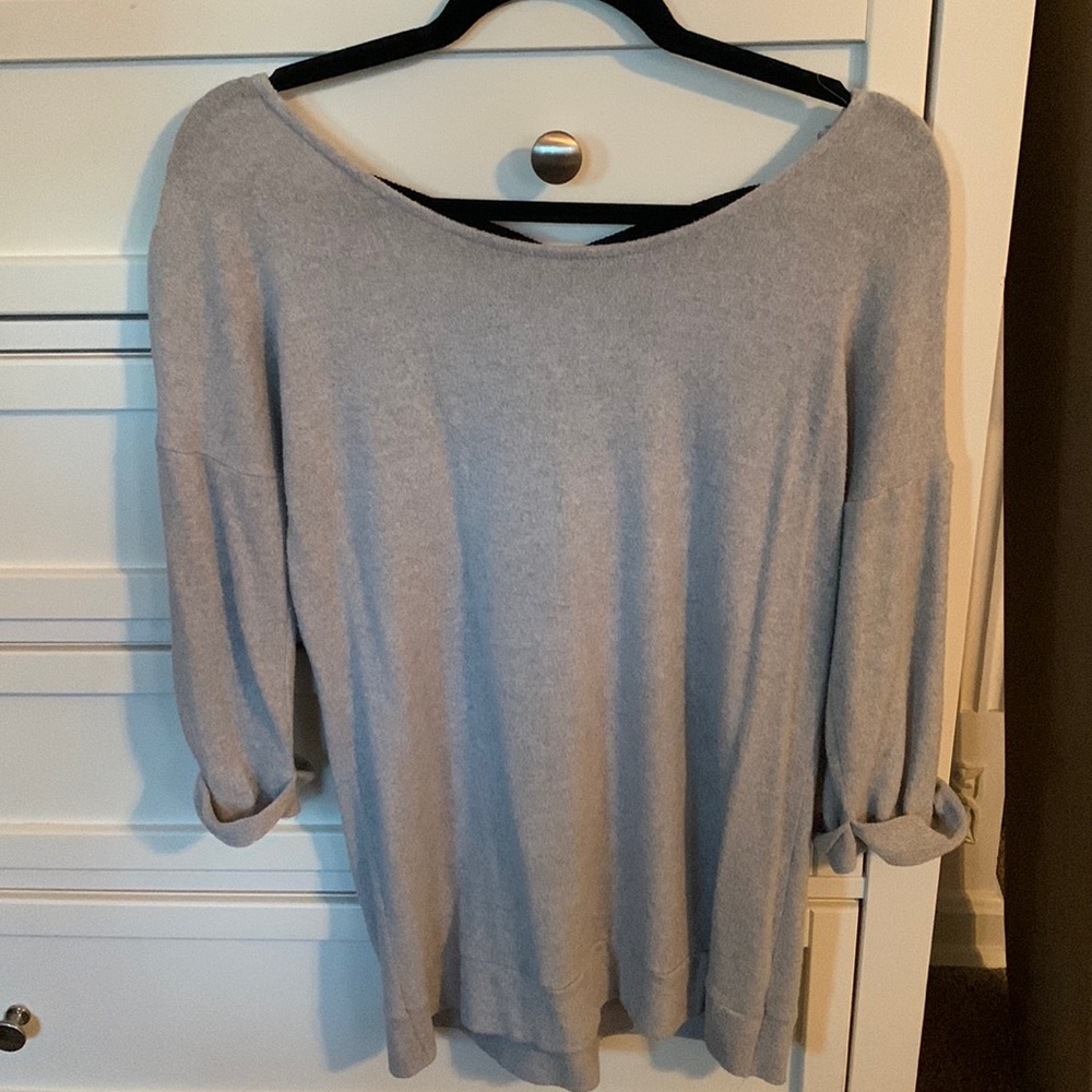 Gray soft sweater